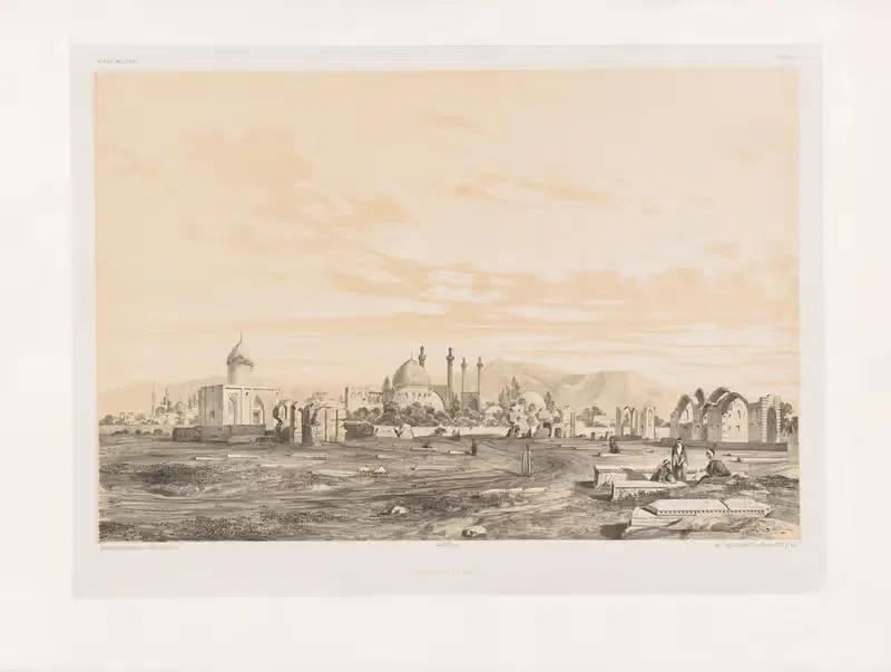 Поле мертвых Исфахан by Южин Фланден, 1843-1854 — digital art print download