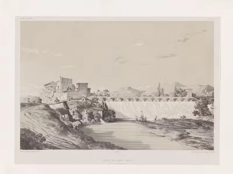 Chûte du Bend-Amir plaine de Persépolis — Eugène Flandin