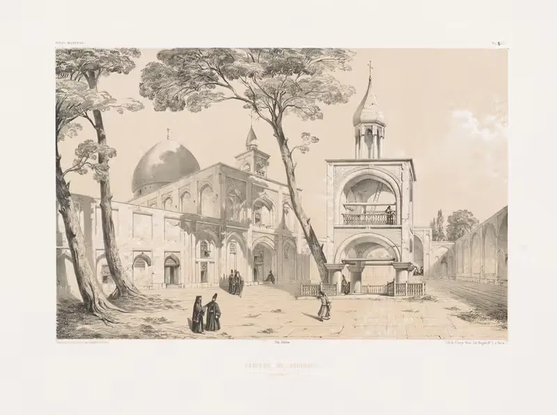 Церковь в Джулфе Исфахан by Южин Фланден, 1843-1854 — digital art print download