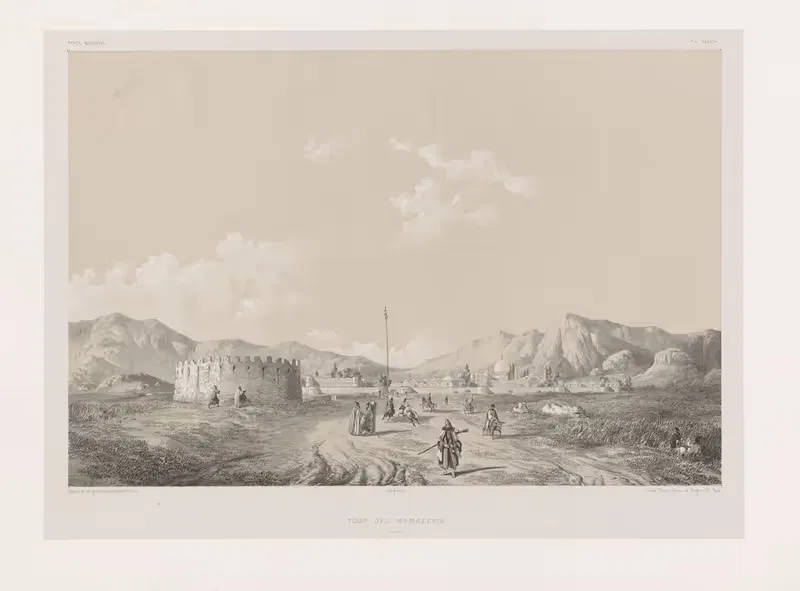 Башня Мамаченис, Шираз by Южин Фланден, 1843-1854 — digital art print download