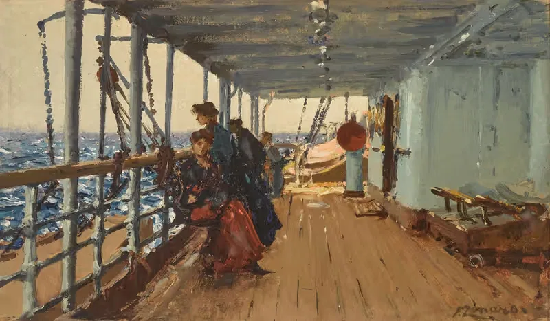 На борту SS Болгария by Фаусто Зонаро, 1891 — digital art print download