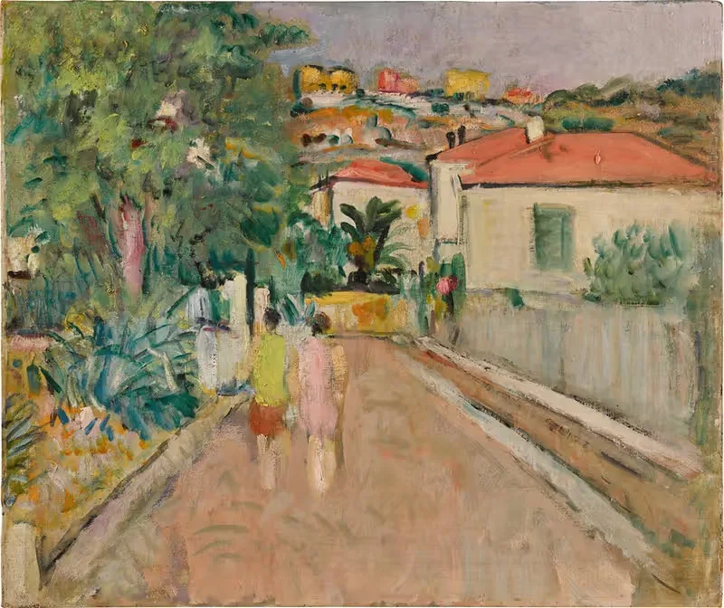 A Street in Villefranche — George Leslie Hunter
