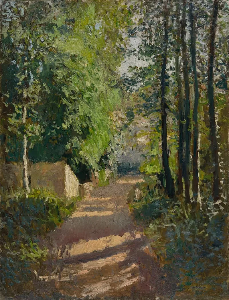 Allée sous-bois, Normandie — Gustave Caillebotte