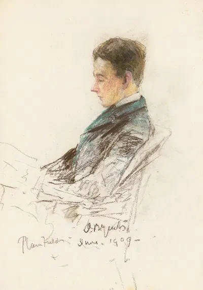 Van Wyck Brooks by John Butler Yeats, 1909 — digital art print download