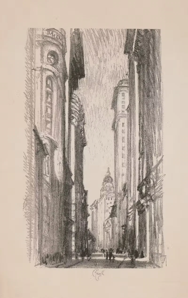 Улица Нассау by Джозеф Пеннел, 1905 — digital art print download