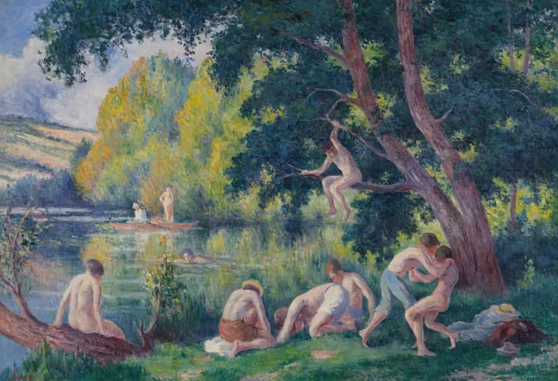 Купальщики by Максимильен Люс, 1910-1915 — digital art print download