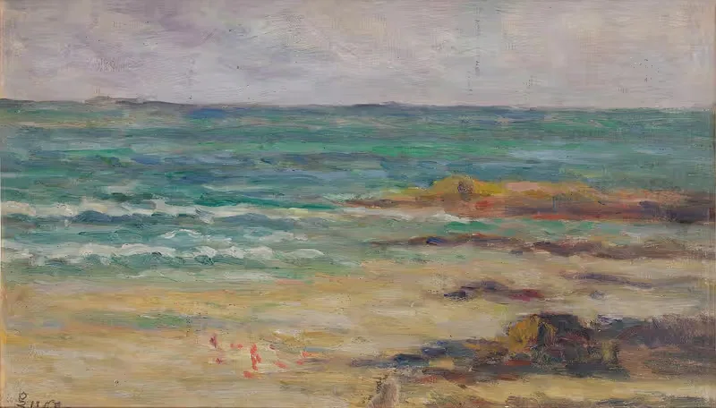 Море у побережья Онфлера by Максимильен Люс, 1929-1930 — digital art print download