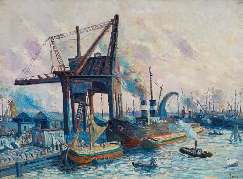 Souvenir de Rotterdam by Maximilien Luce, 1908 — digital art print download