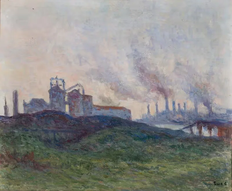 Завод у канала by Максимильен Люс, 1898 — digital art print download