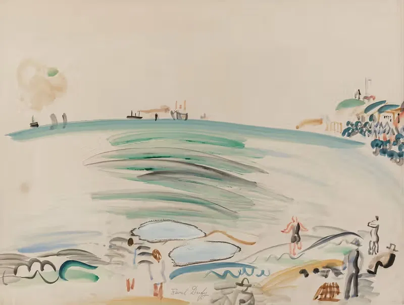 Берег моря в Сент-Адрес by Рауль Дюфи, 1921-1924 — digital art print download