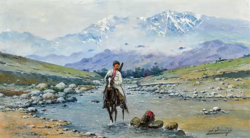 Cherkessian Horseman, Dagestan — Richard Karlovich Zommer