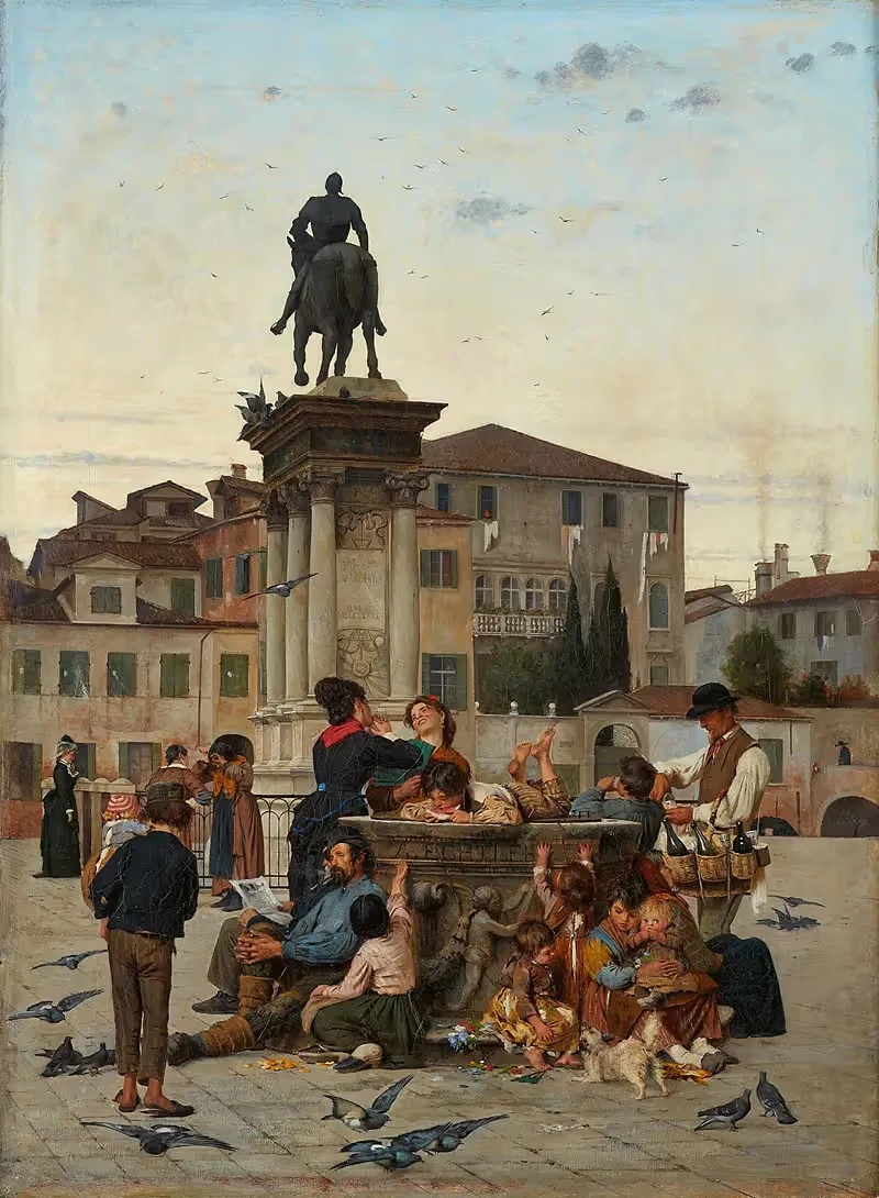 Campo SS. Giovanni e Paolo in Venedig — Adolf Echtler