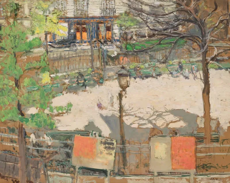 Избирательные плакаты, площадь Берлиоза by Эдвард Вюйяр, 1924 — digital art print download
