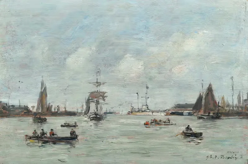 Le Havre. L'avant-port — Eugène Boudin