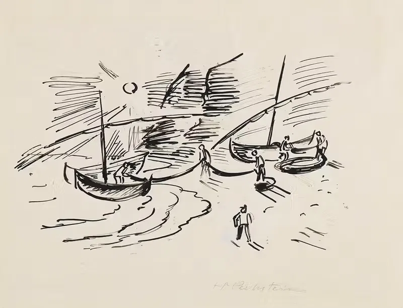 Fishermen's Life, Monterosso — Hermann Max Pechstein