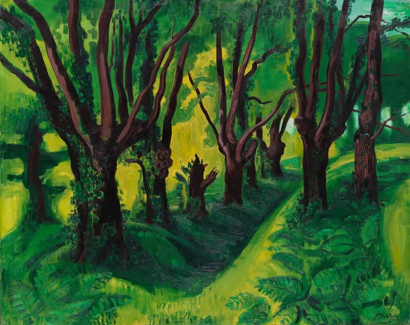 Forest in the Pyrenees by Hermann Max Pechstein, 1931 — digital art print download