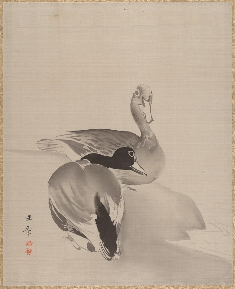 Pair of Ducks by Кавабата Гёкусё — digital art print download
