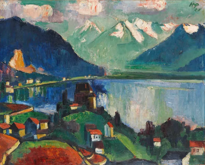 На озере Женева by Герман Макс Пехштайн, 1925 — digital art print download