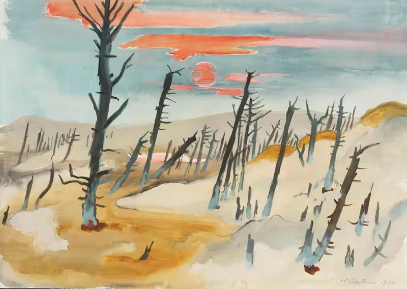 The Dead Forest – Lonske Dune by Hermann Max Pechstein, 1934 — digital art print download