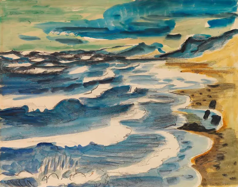 Бурное море by Герман Макс Пехштайн, 1923 — digital art print download