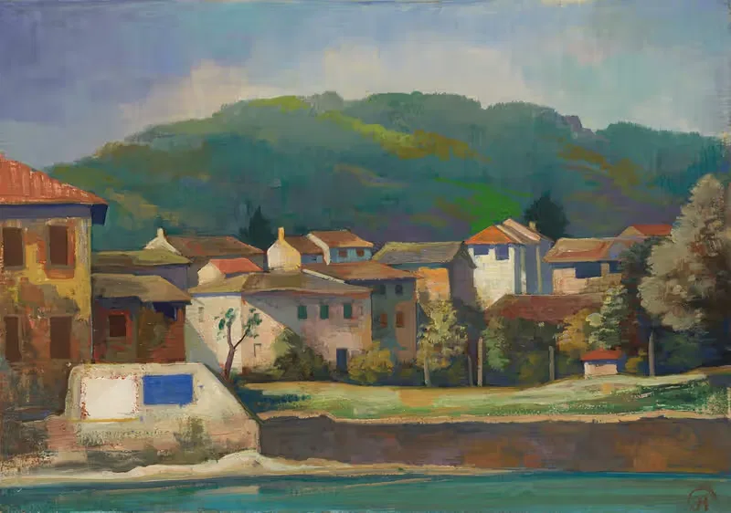 Лавена (Тессин) by Карл Хофер, 1925 — digital art print download