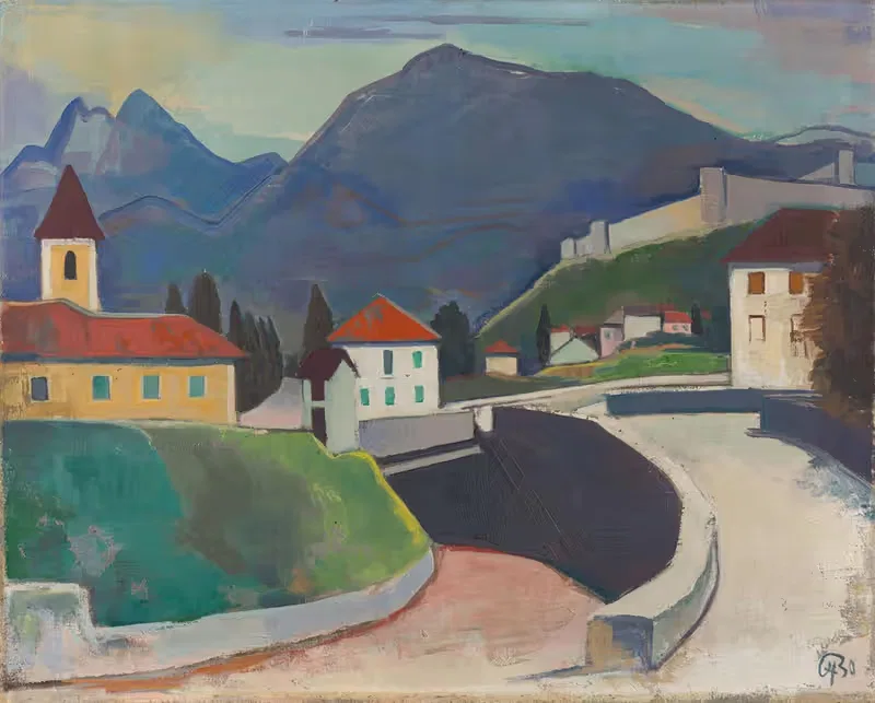 Перед Беллинцоной by Карл Хофер, 1930 — digital art print download