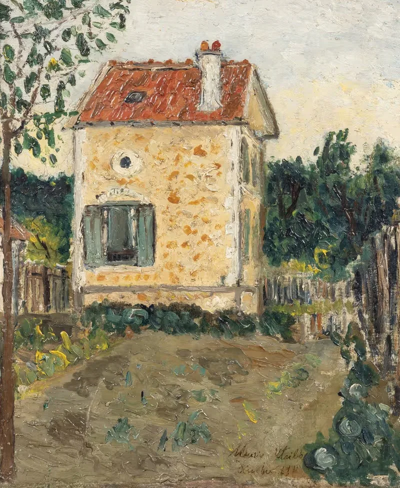 La petite maison à Pierrefitte (Seine-Saint-Denis) — Maurice Utrillo
