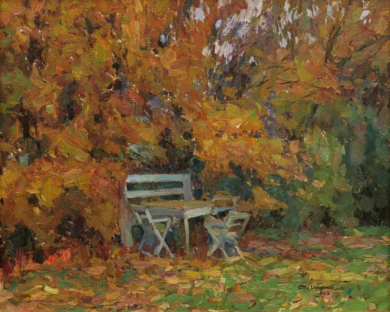 Garden in Grossfelden by Otto Ubbelohde, 1917 — digital art print download