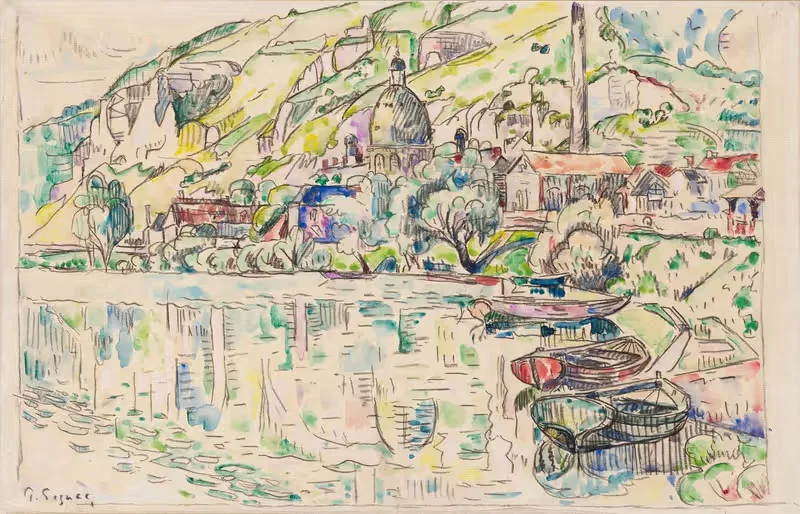 Les Andelys by Paul Signac, 1923 — digital art print download