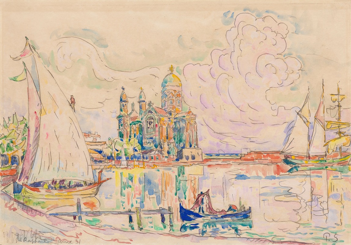 Сен-Рафаэль by Поль Синьяк, 1931 — digital art print download