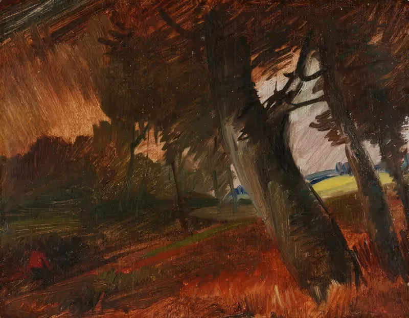 Бревна с красной курткой by Вильгельм Буш, 1885-1890 — digital art print download