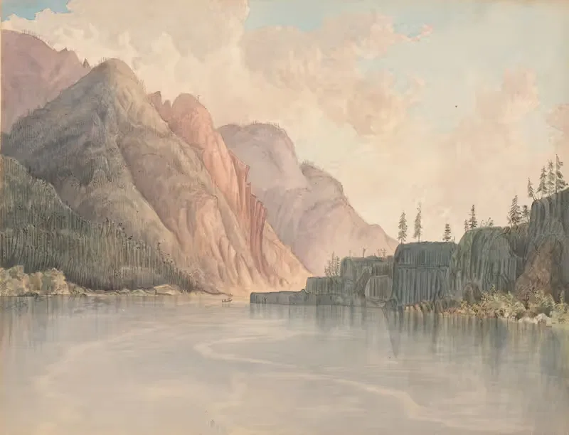 Columbia R. above Cascades - looking down — James Madison Alden