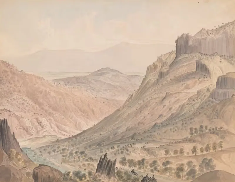 'Tuscan Springs' Cañon, Cala. by Джеймс Мэдисон Олден, 1859 — digital art print download