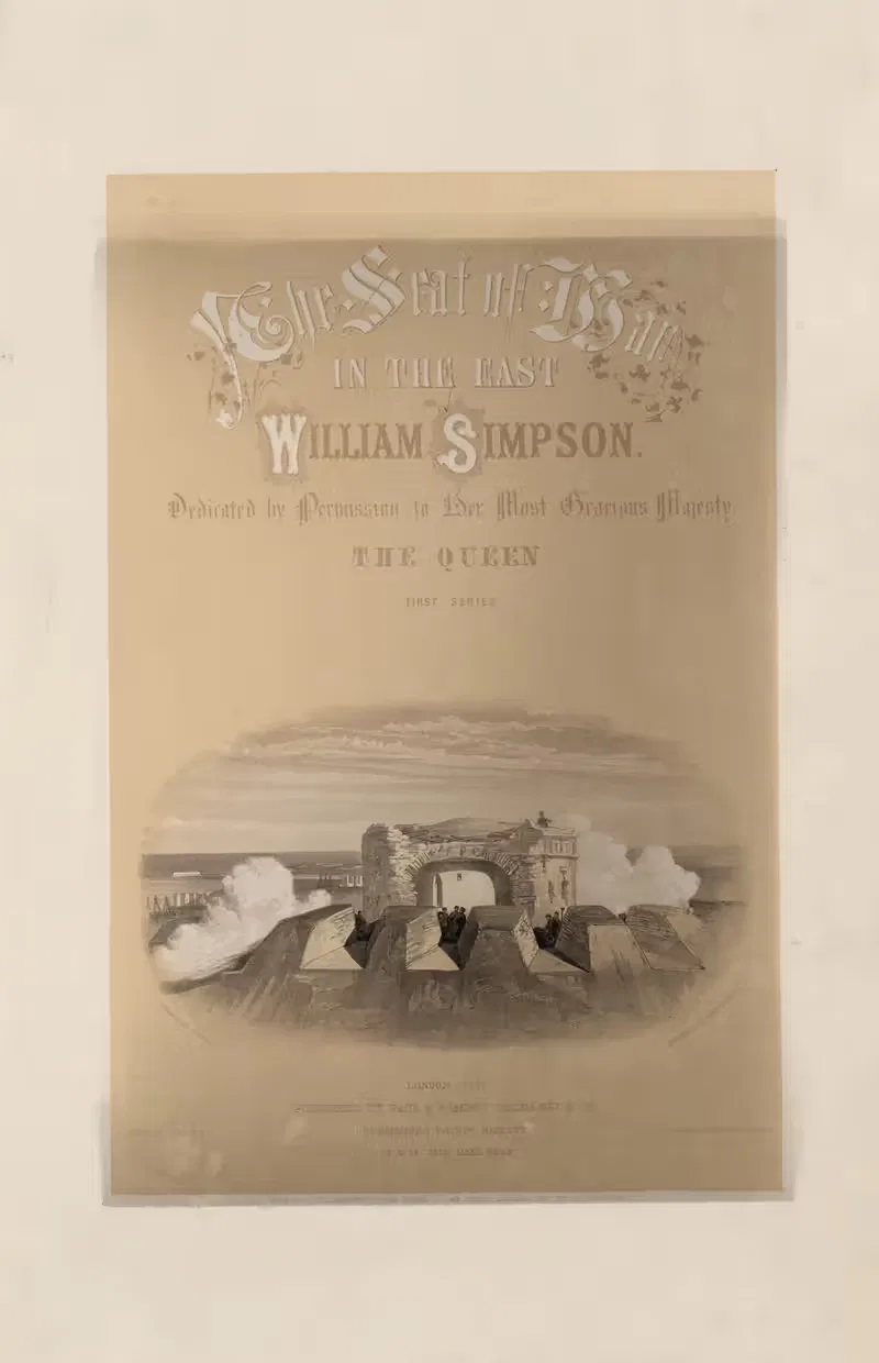 Malakoff or round tower - Title page by Уильям Симпсон, 1856 — digital art print download