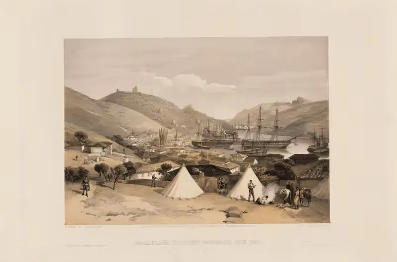 Balaklava, looking towards the sea — William Simpson