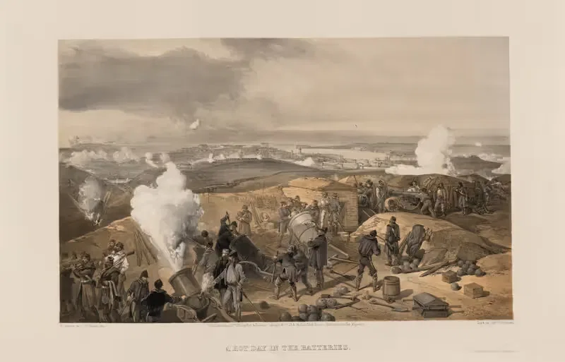 A hot day in the batteries — William Simpson