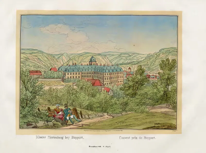 Couvent près de Boppart by Johann Adolf Lasinsky, 1829 — digital art print download