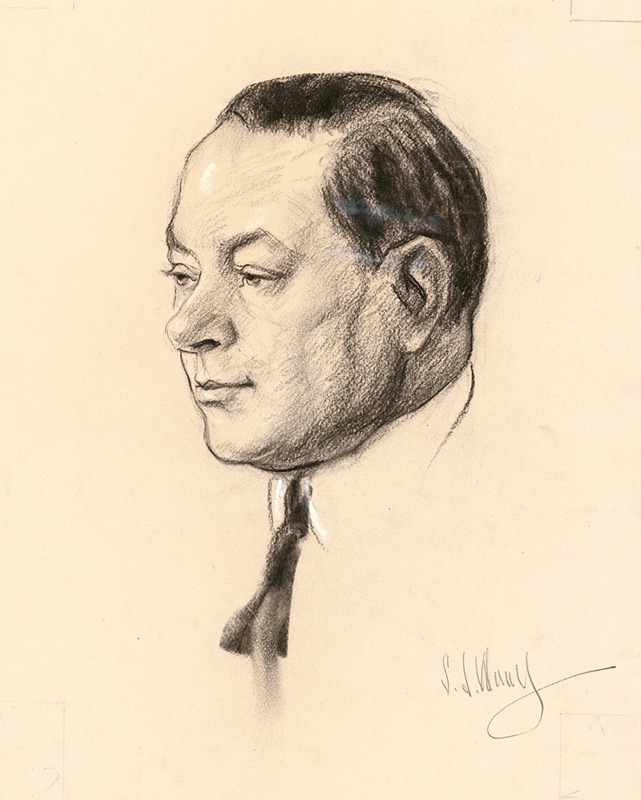 David Sarnoff by Самуэль Джонсон Уулф, 1929 — digital art print download
