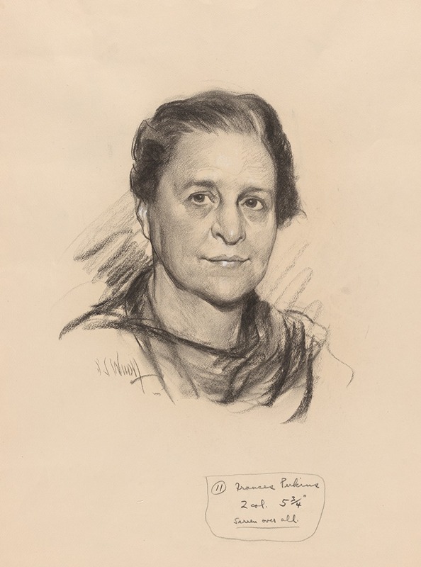 Frances Perkins by Самуэль Джонсон Уулф, 1934 — digital art print download