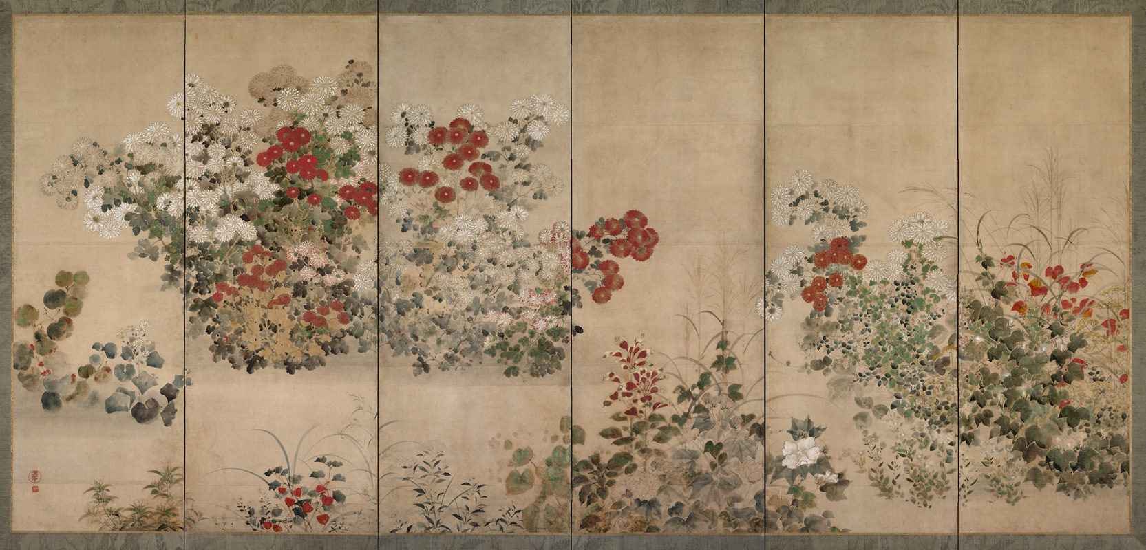 Flowers and Grasses by Kitagawa Sōsetsu — digital art print download