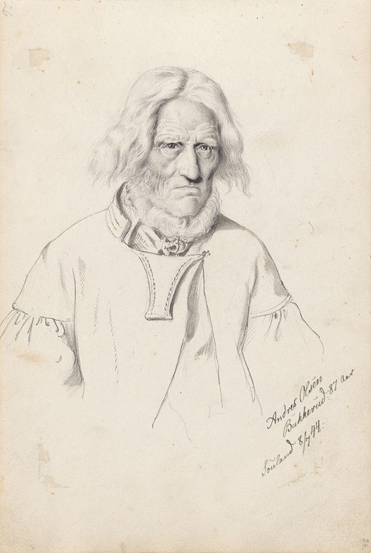 Andres Olson Bukkerud, Sauland by Адольф Тидеманд, 1844 — digital art print download