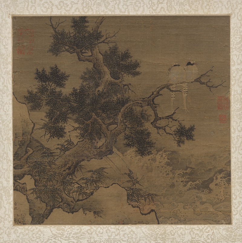 Birds on a Tree above a Cataract by Li Di, 1127–1279 — digital art print download