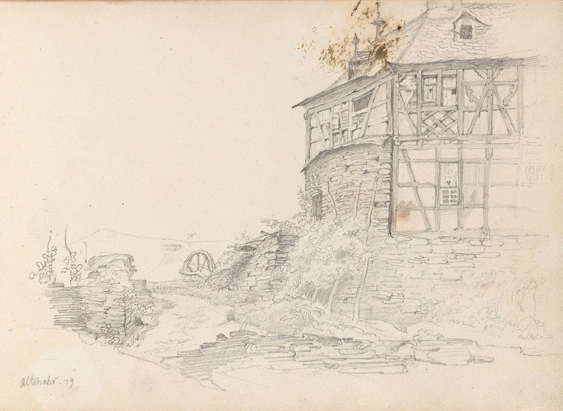 Fra Altenahr by Адольф Тидеманд, 1839 — digital art print download