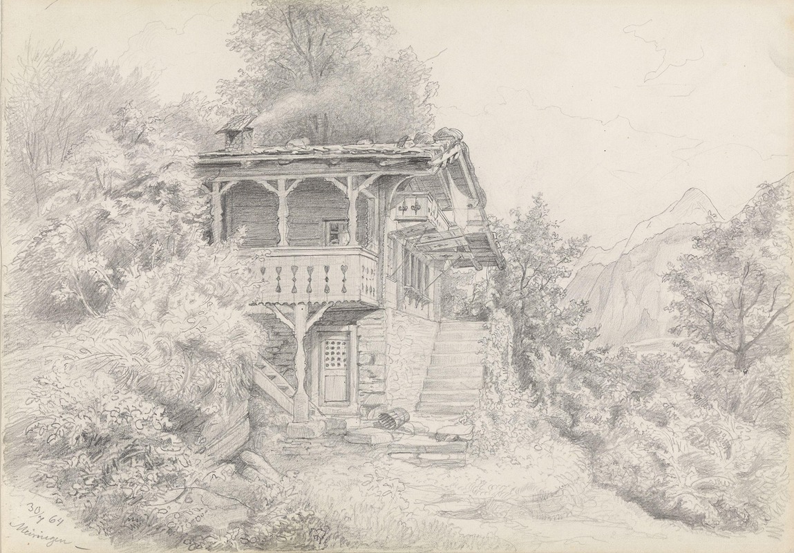 Fra Meiringen by Адольф Тидеманд, 1864 — digital art print download