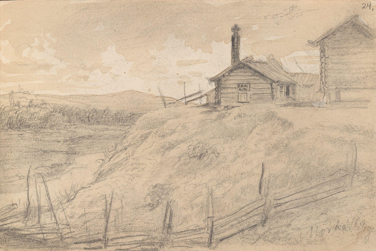 Fra Morkarlby by Адольф Тидеманд, 1852 — digital art print download