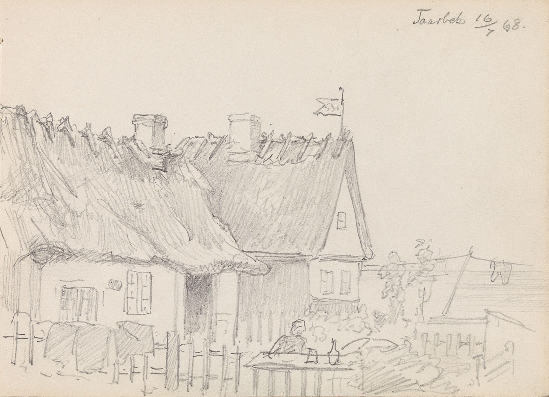 Fra Taarbæk by Адольф Тидеманд, 1868 — digital art print download