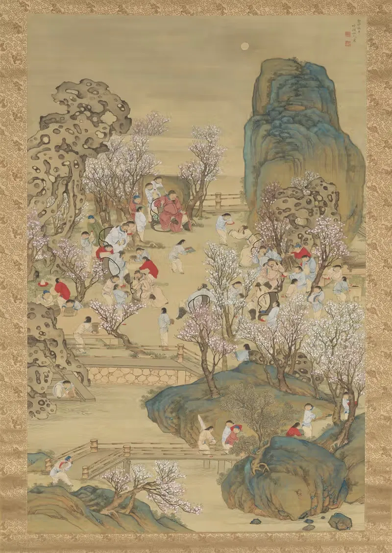 Ароматный сад под туманной луной by Накабаяси Чикутō, 1843 — digital art print download