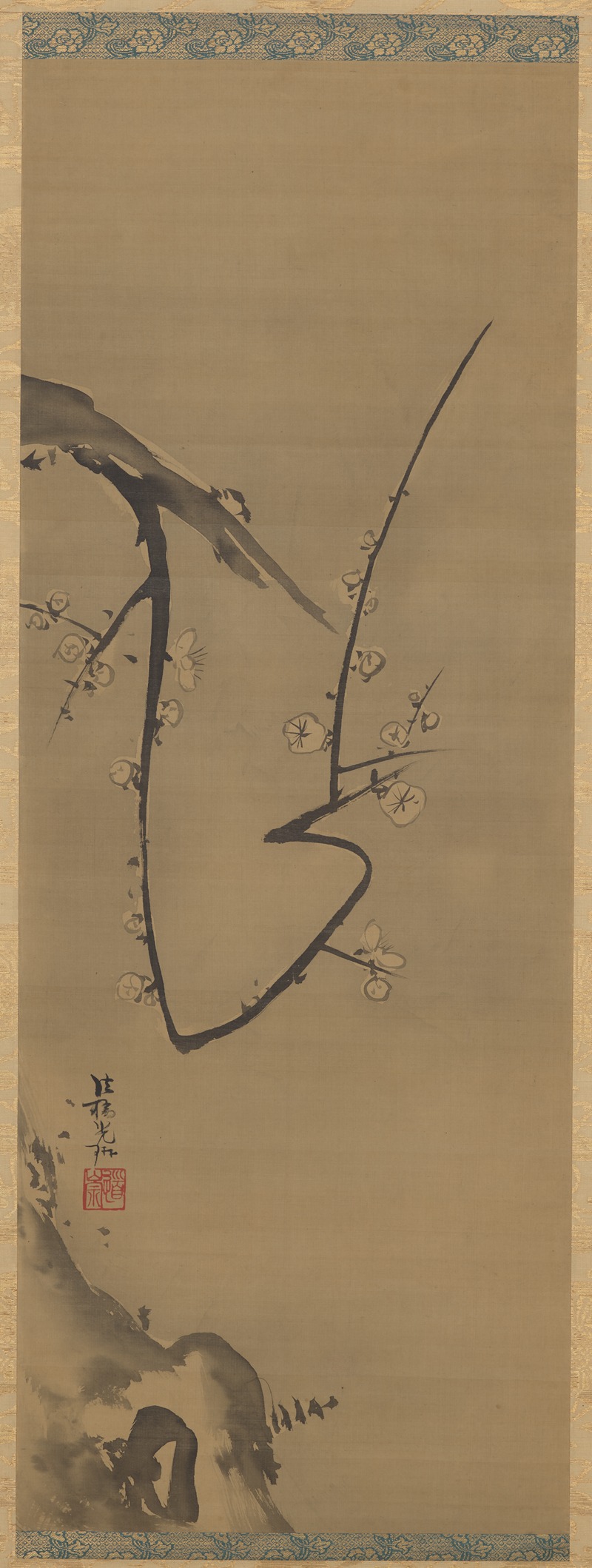 Plum Tree by Ogata Kōrin, c. 1700 — digital art print download