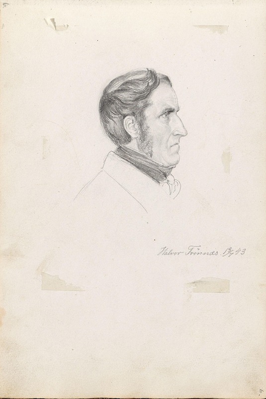 Halvor Trønnæs by Адольф Тидеманд, 1843 — digital art print download