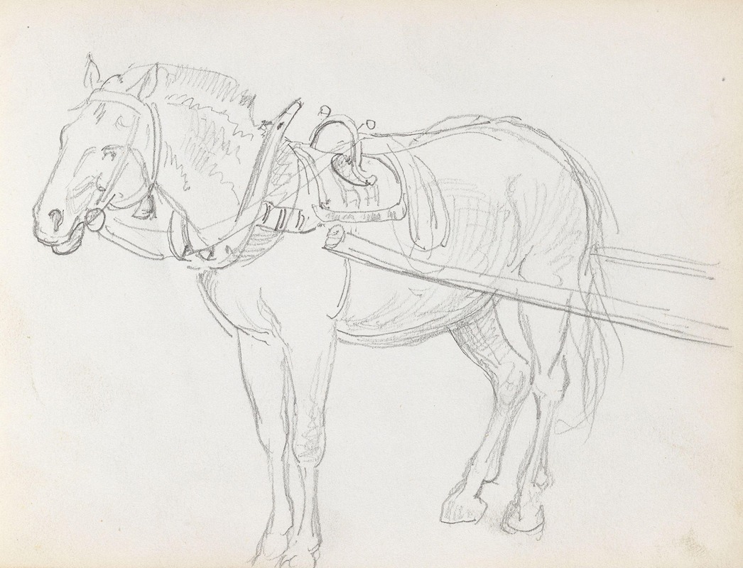 Horse by Adolph Tidemand — digital art print download
